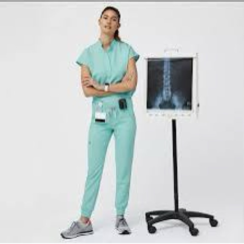 Figs Aqua Zamora joggers NWT